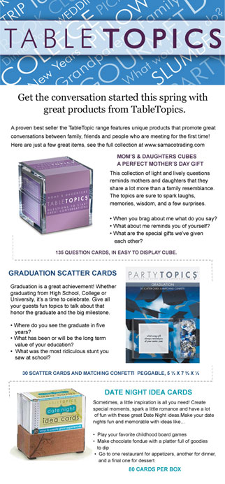 product newsletters and promotional design